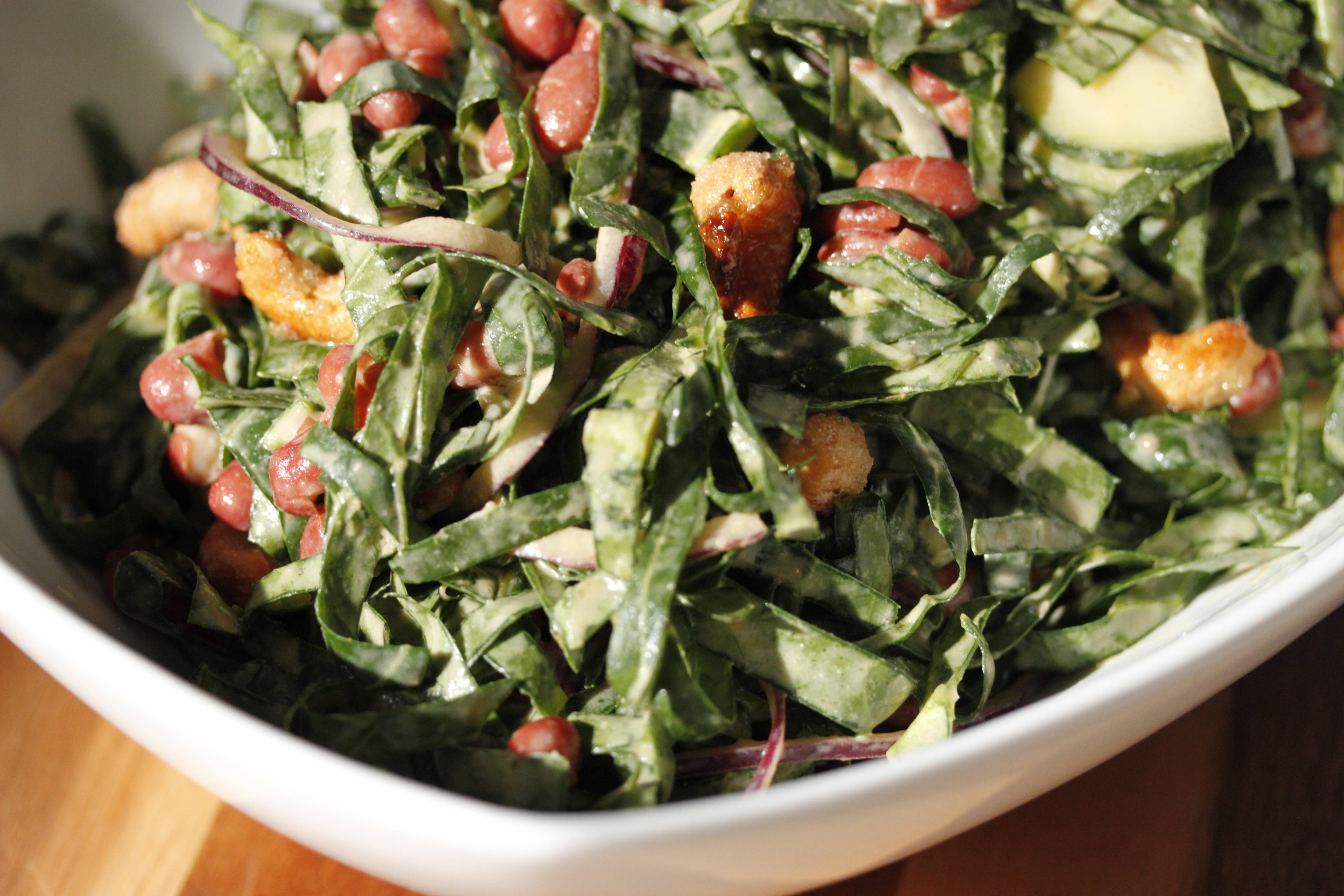 JJ's Supper Club: Raw Collard Green Salad