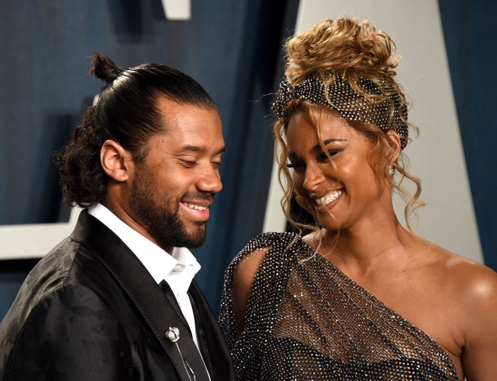 Russell Wilson and Ciara, 2020 Vanity Fair Oscar Party