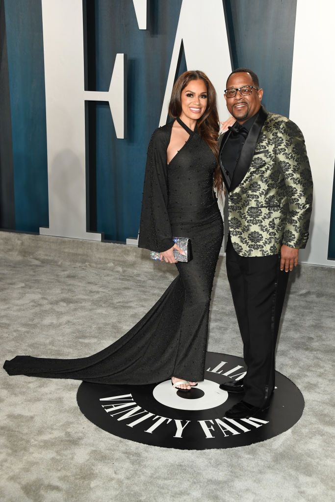 Roberta Moradfar and Martin Lawrence, 2020 Vanity Fair Oscar Party