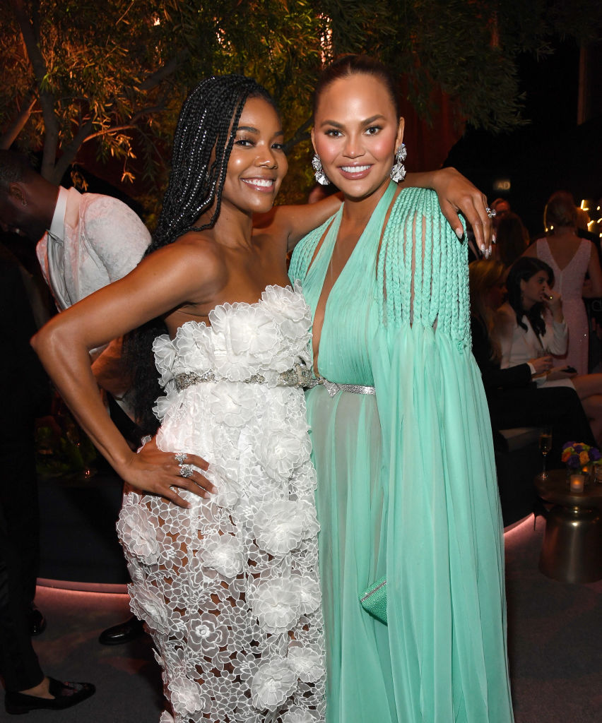 Gabrielle Union and Chrissy Teigen, 2020 Vanity Fair Oscar Party
