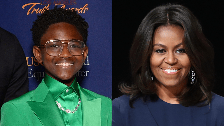 Featured Split Image Zaya Wade and Michelle Obama