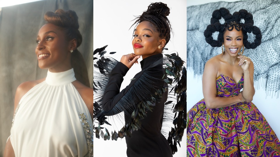 Issa Rae, Brandee Evans, Marsai Martin, 52nd NAACP Image Awards