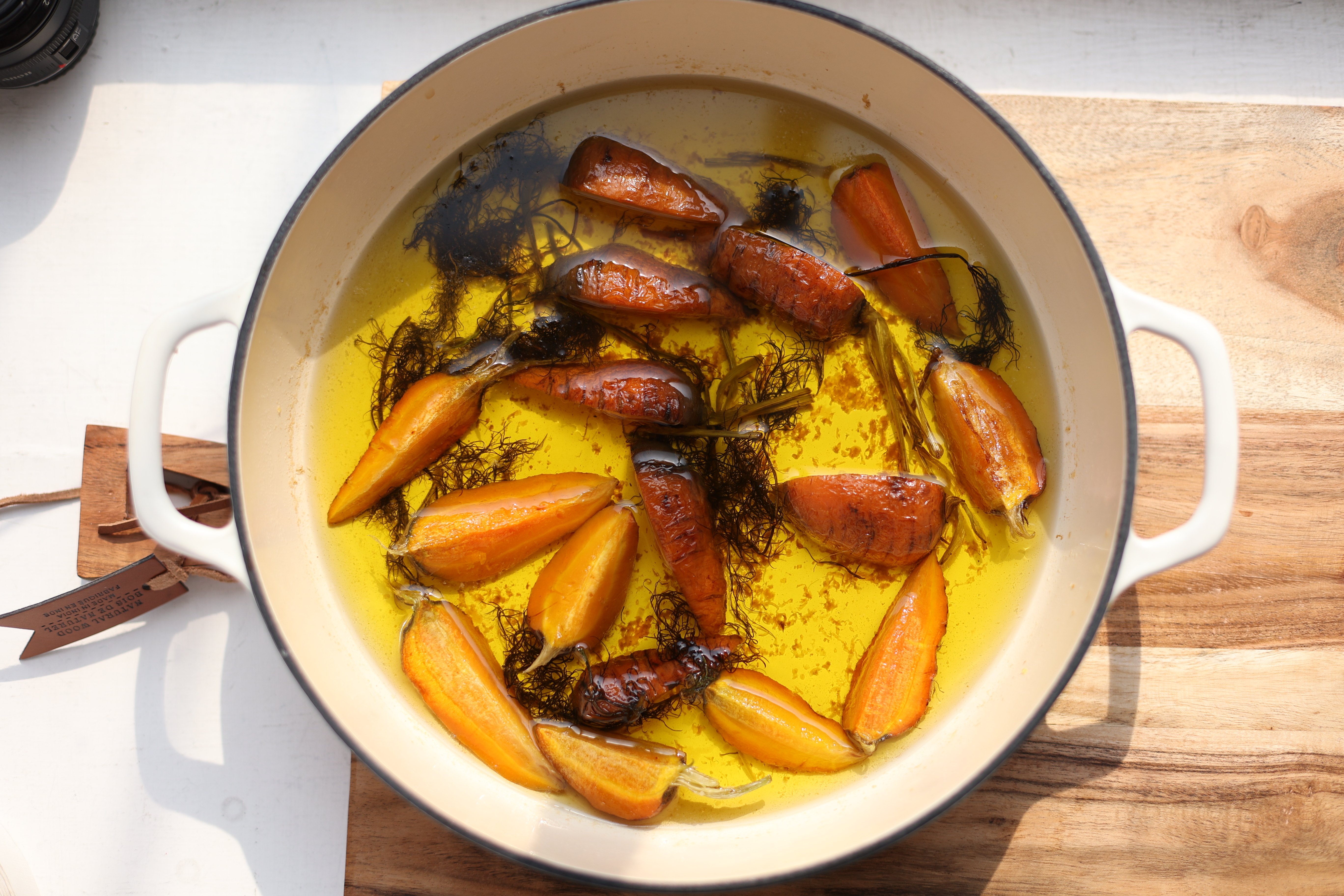 Olive Oil Poached Carrots