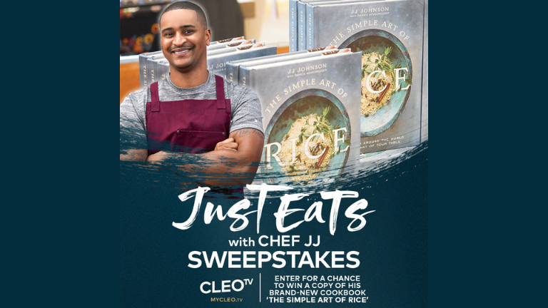 CLEO TV Just Eats With Chef JJ Book Sweepstakes