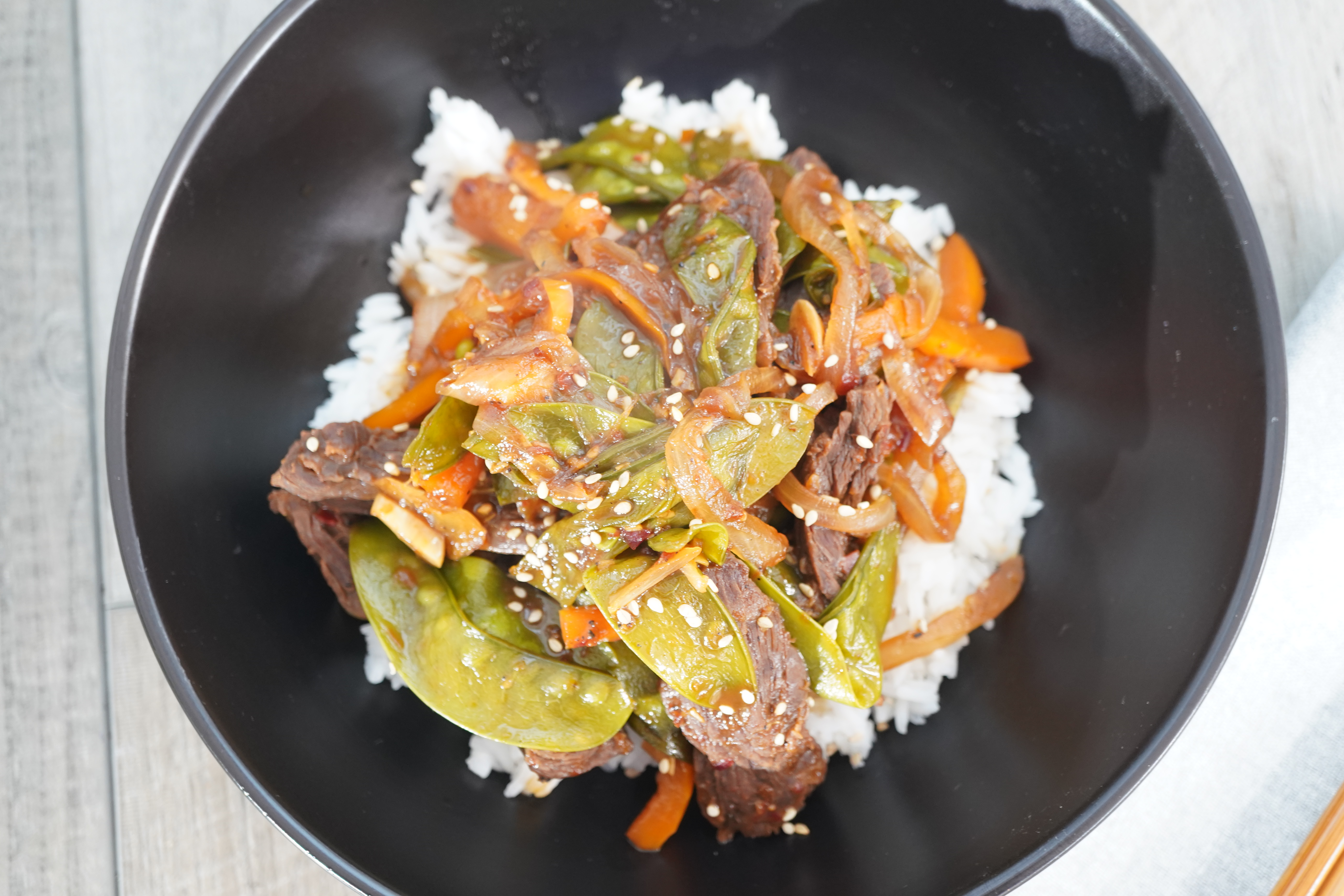 Spicy Sizzling Teriyaki Steak