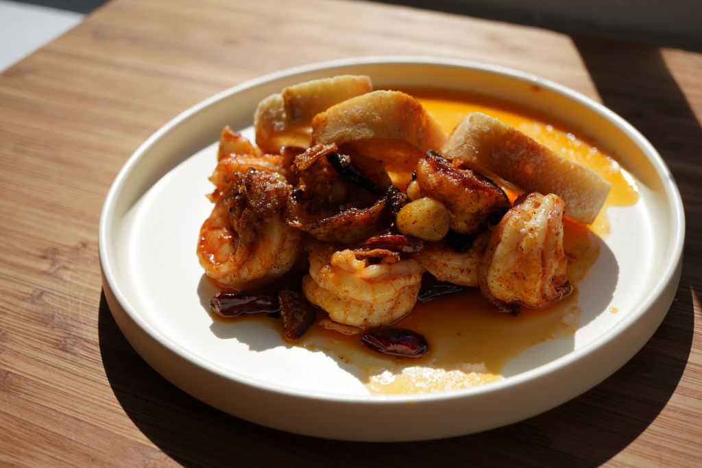 Shrimp in Spicy Garlic Sauce