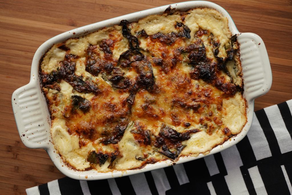 Collard Greens and Artichoke Dip